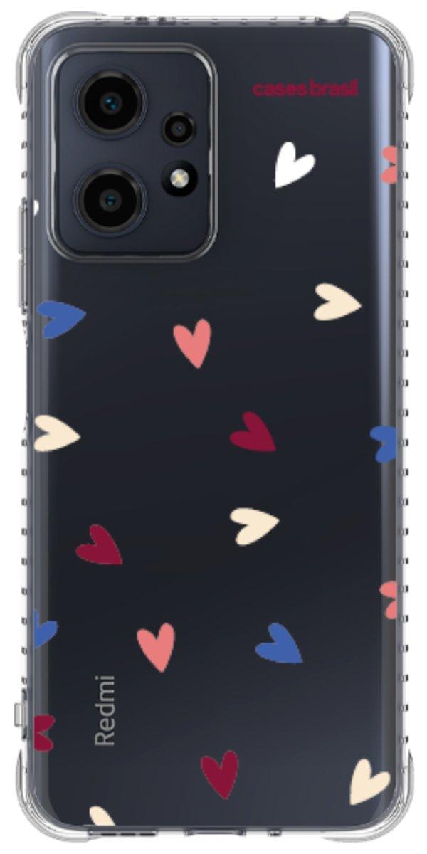 Capinha para Celular Corações Coloridos