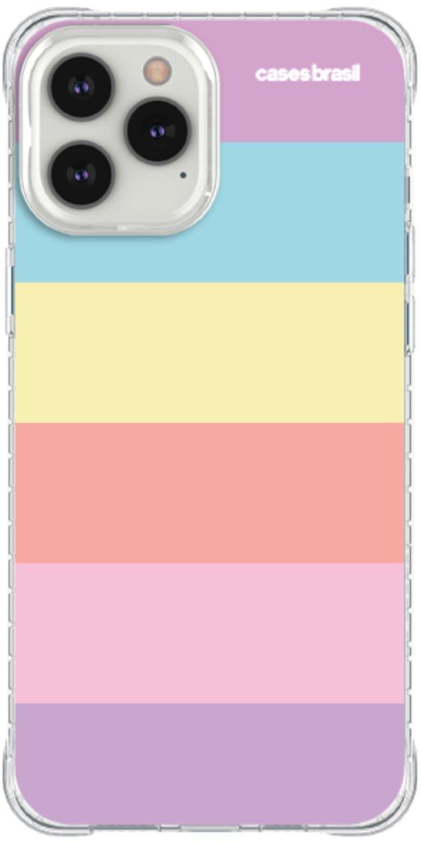 Capinha para Celular Arco-íris Cores Pastel
