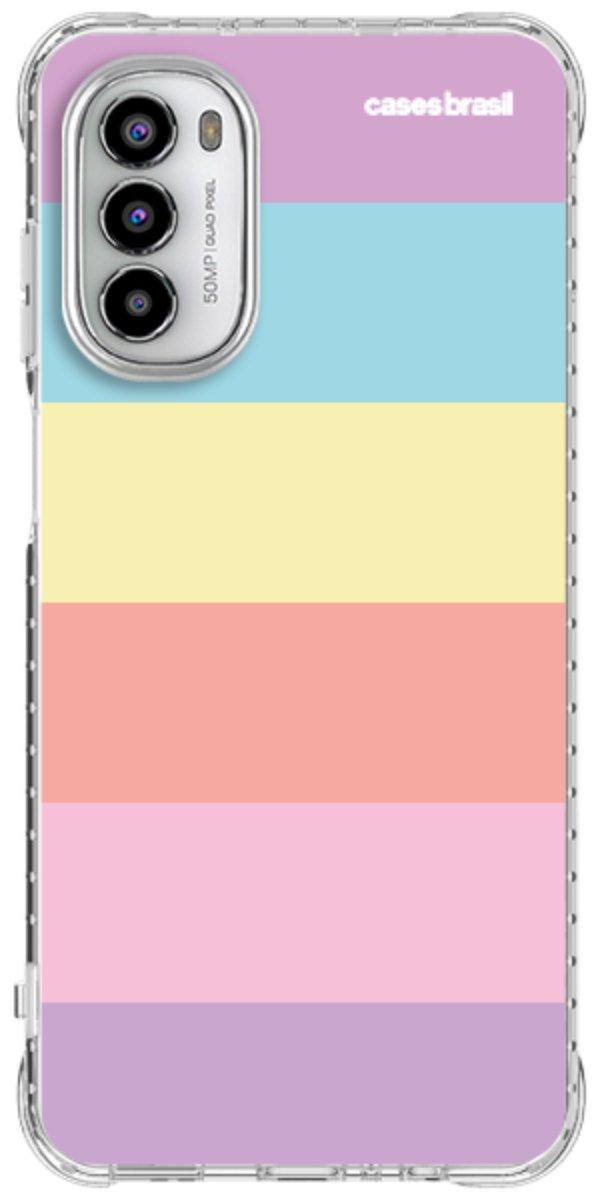 Capinha para Celular Arco-íris Cores Pastel