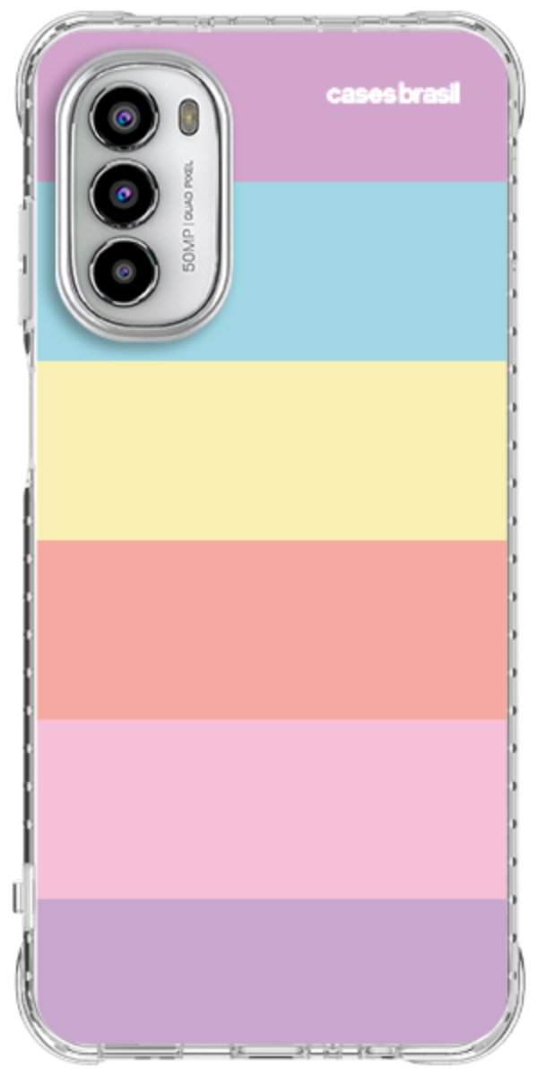 Capinha para Celular Arco-íris Cores Pastel