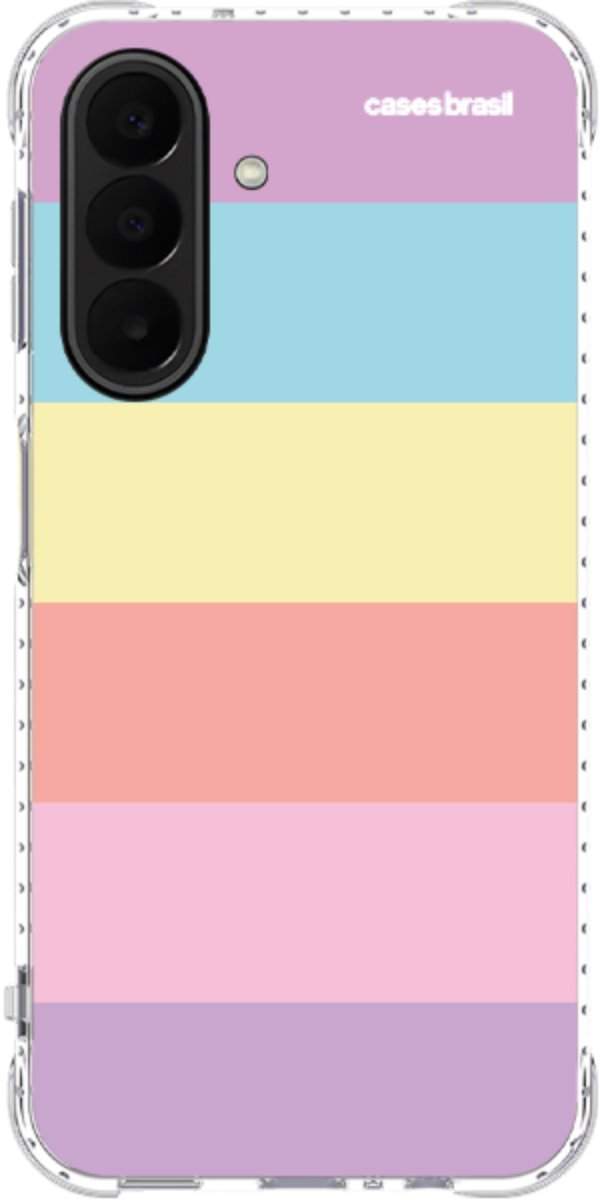 Capinha para Celular Arco-íris Cores Pastel
