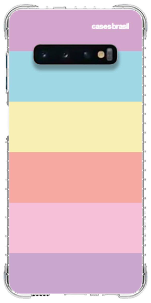 Capinha para Celular Arco-íris Cores Pastel