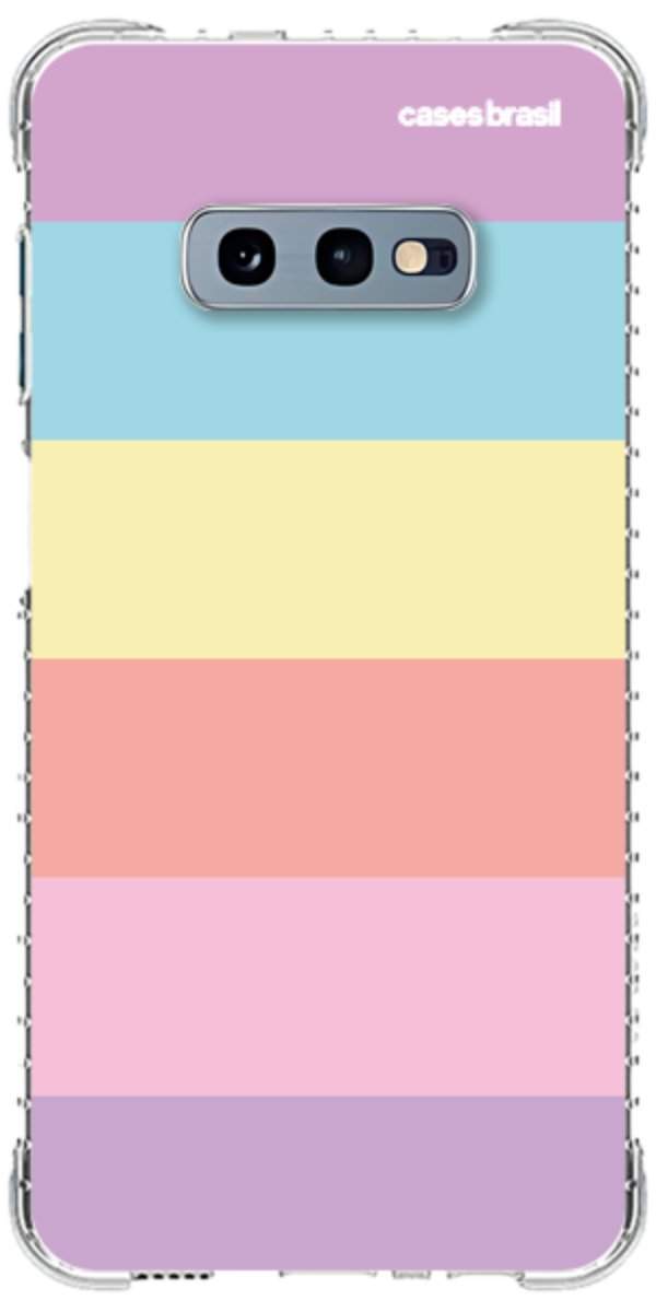 Capinha para Celular Arco-íris Cores Pastel