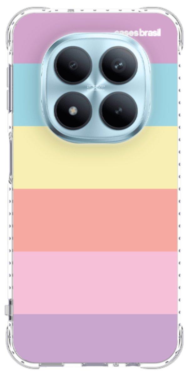 Capinha para Celular Arco-íris Cores Pastel