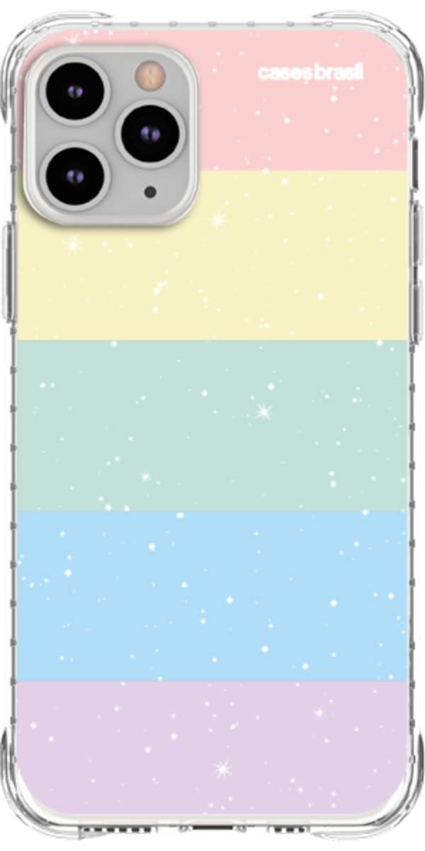 Capinha para Celular Arco-íris Estrelado
