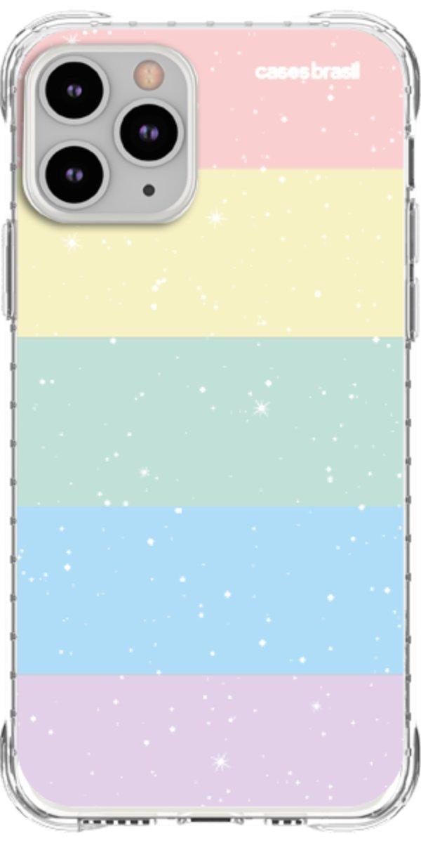 Capinha para Celular Arco-íris Estrelado