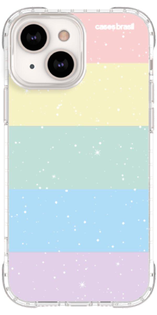Capinha para Celular Arco-íris Estrelado