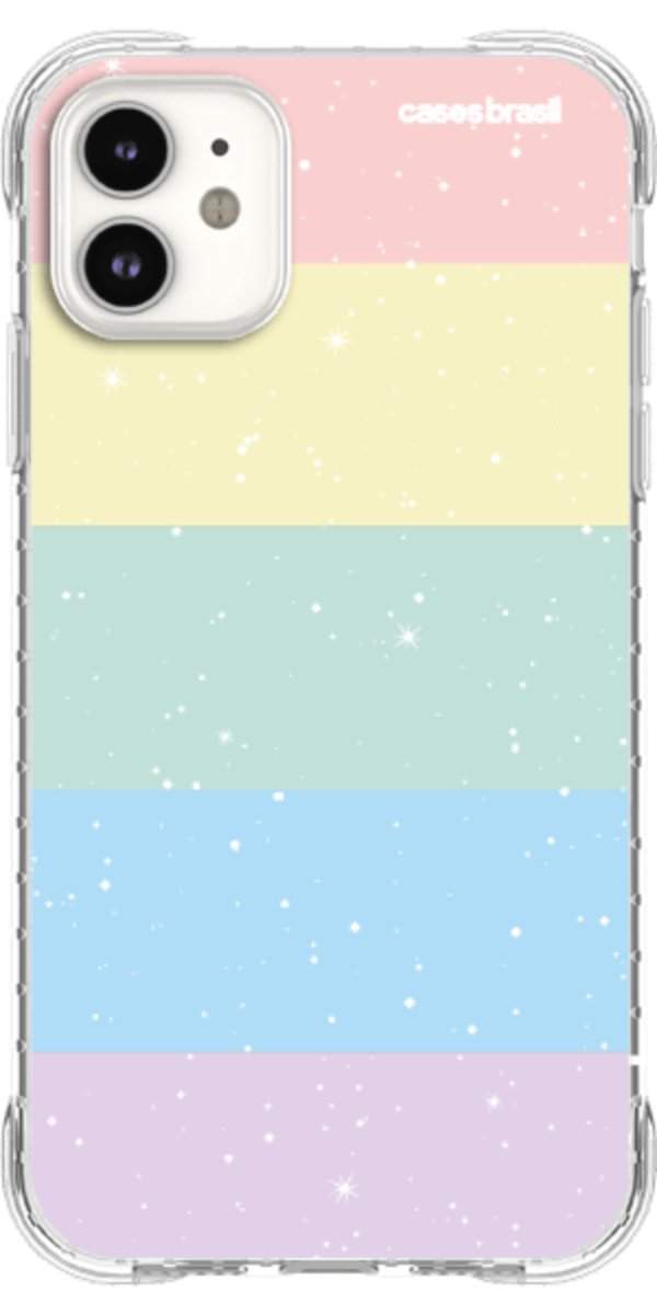Capinha para Celular Arco-íris Estrelado