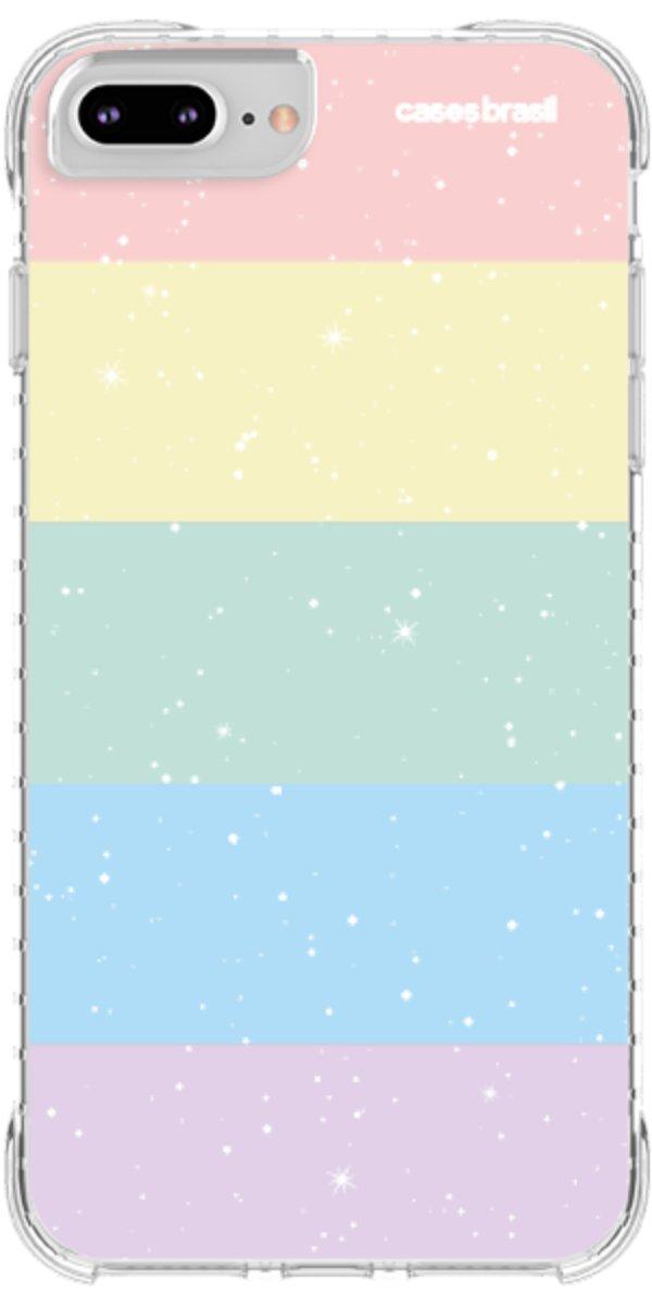 Capinha para Celular Arco-íris Estrelado