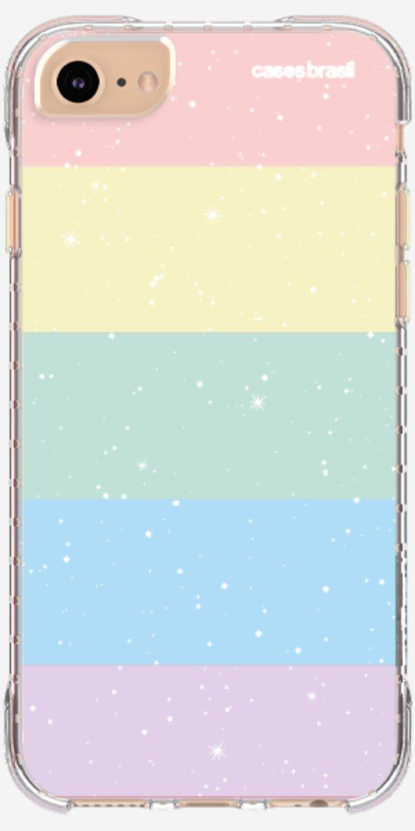 Capinha para Celular Arco-íris Estrelado