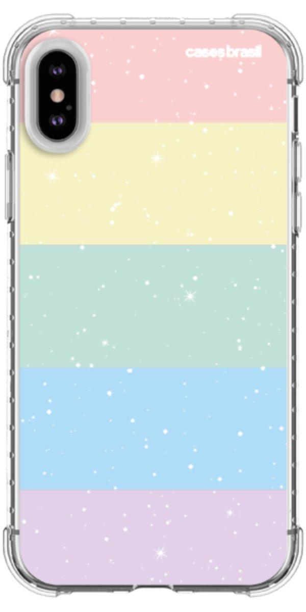 Capinha para Celular Arco-íris Estrelado