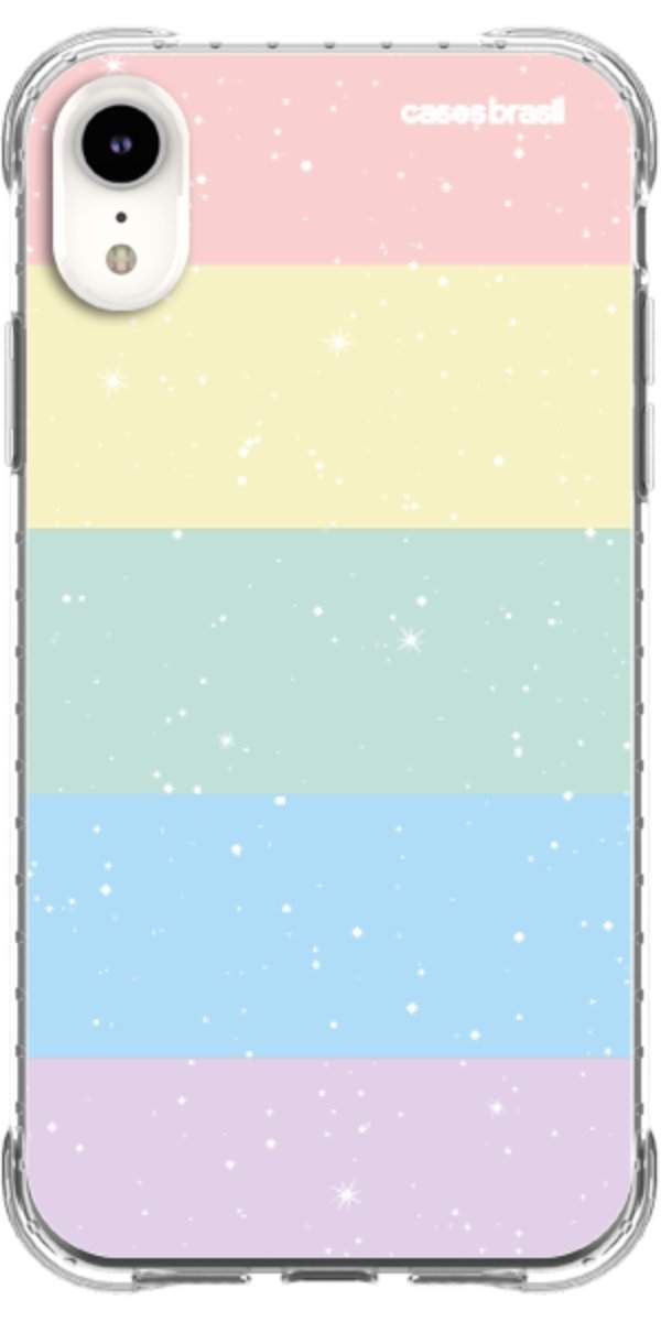 Capinha para Celular Arco-íris Estrelado