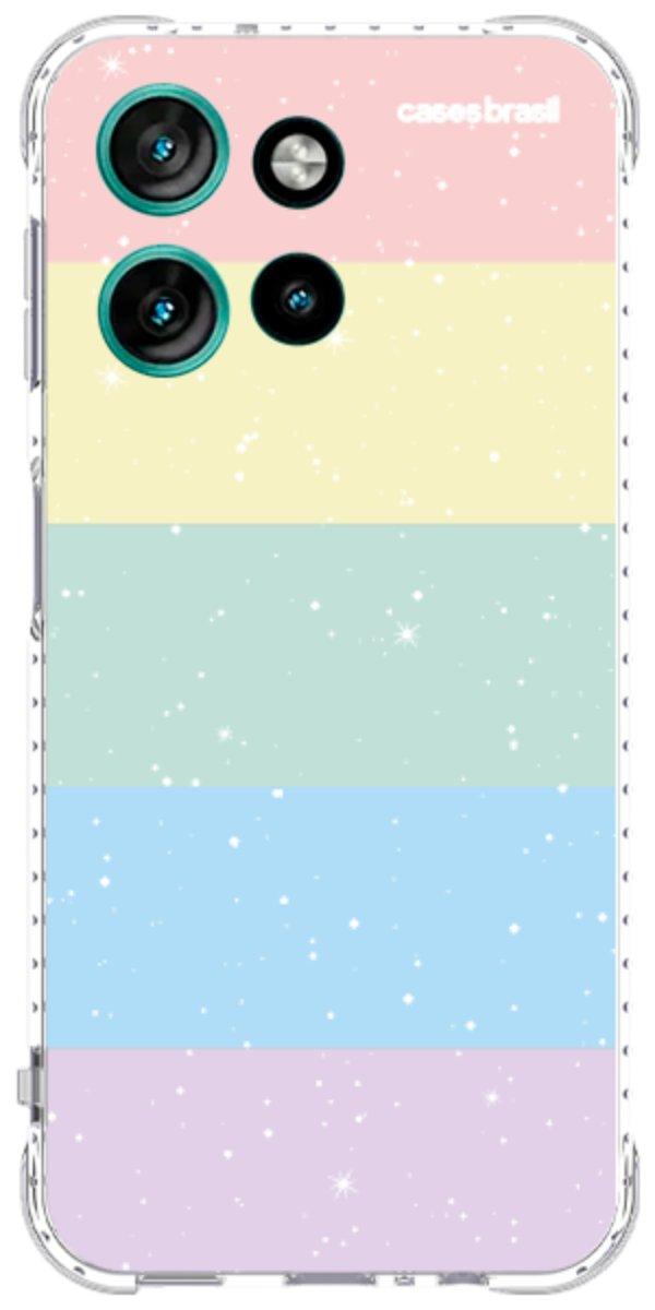 Capinha para Celular Arco-íris Estrelado