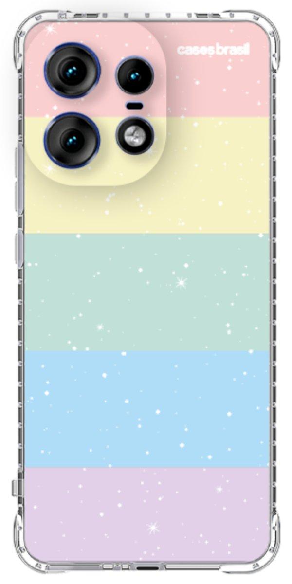 Capinha para Celular Arco-íris Estrelado