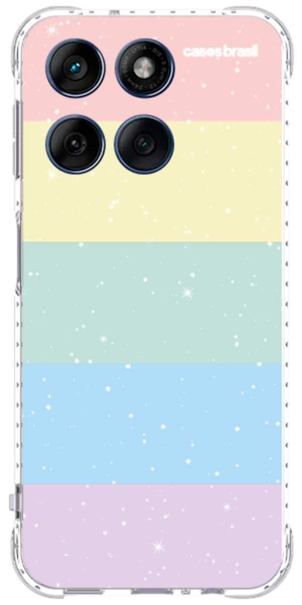 Capinha para Celular Arco-íris Estrelado
