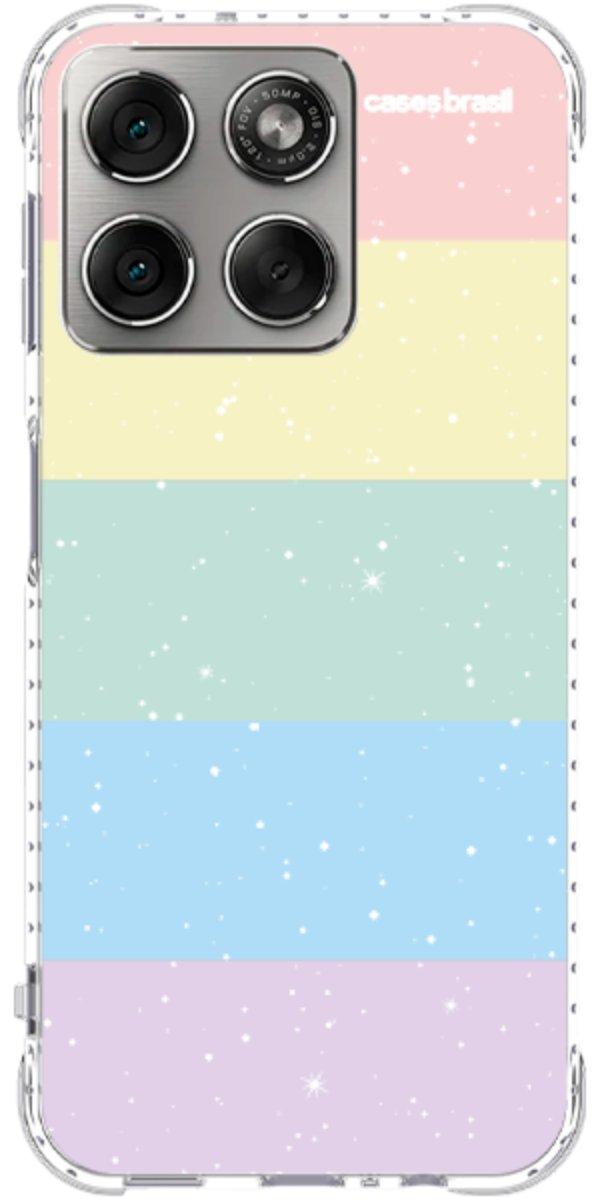 Capinha para Celular Arco-íris Estrelado
