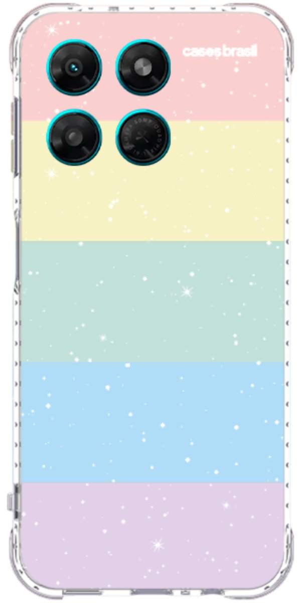 Capinha para Celular Arco-íris Estrelado