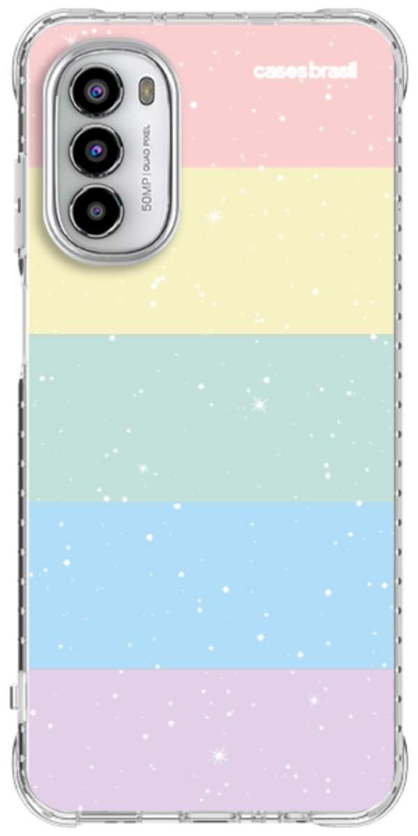 Capinha para Celular Arco-íris Estrelado