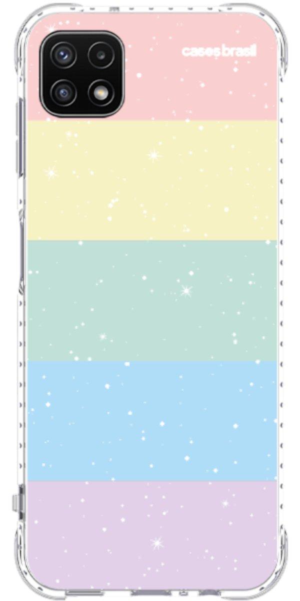 Capinha para Celular Arco-íris Estrelado