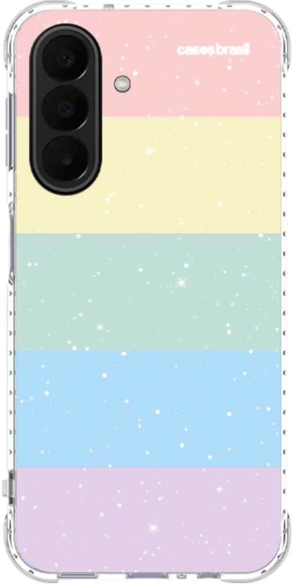 Capinha para Celular Arco-íris Estrelado