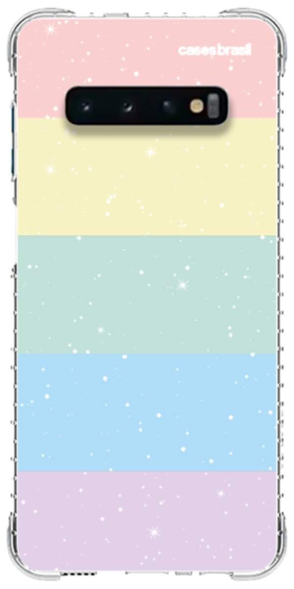 Capinha para Celular Arco-íris Estrelado
