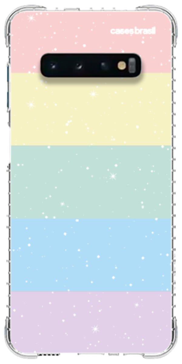 Capinha para Celular Arco-íris Estrelado