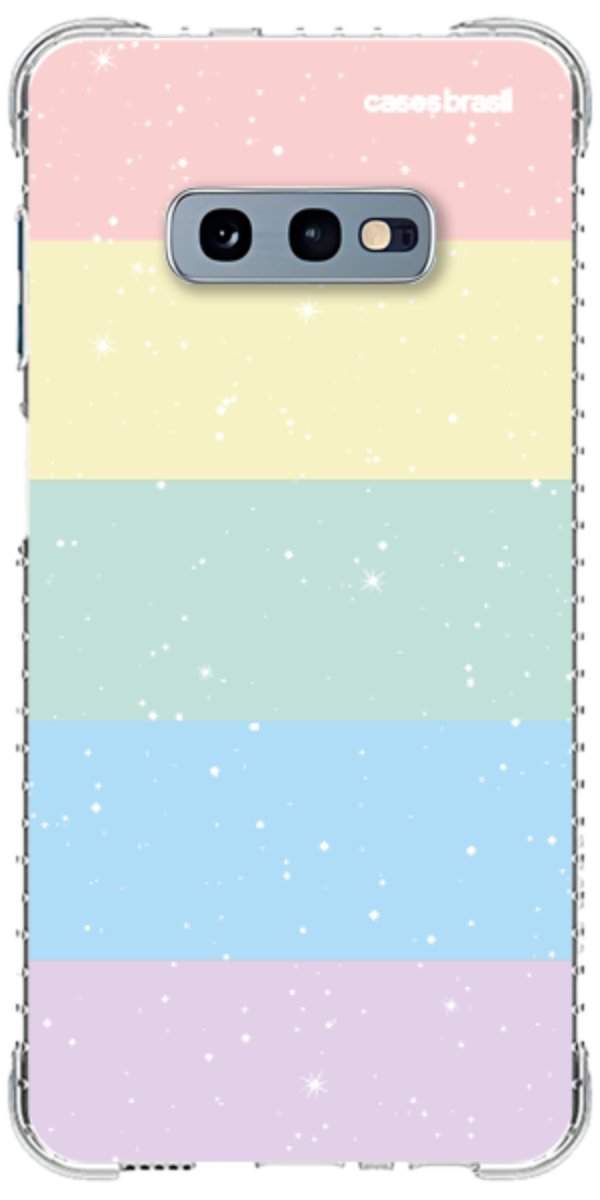 Capinha para Celular Arco-íris Estrelado