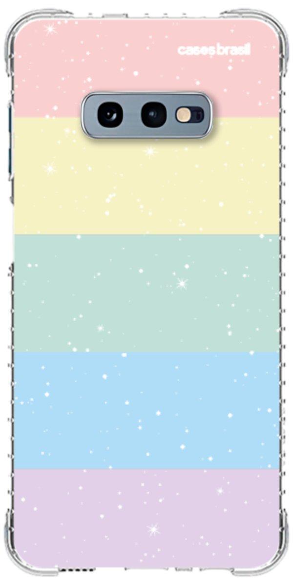 Capinha para Celular Arco-íris Estrelado