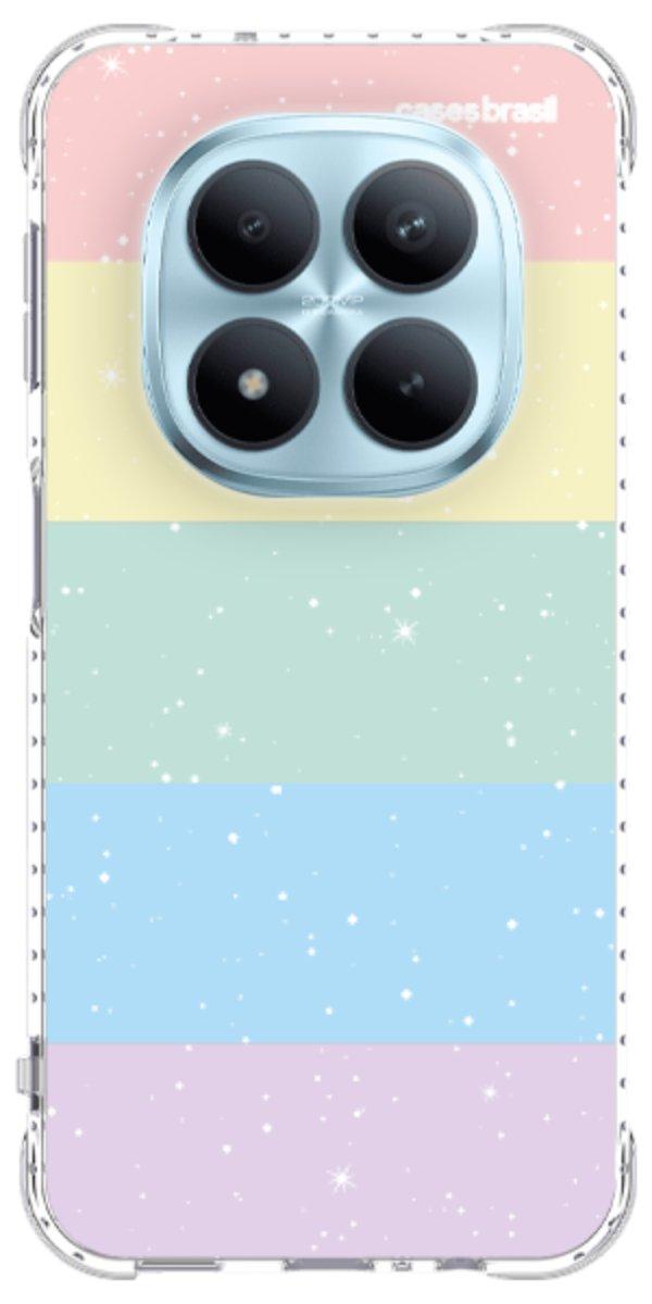 Capinha para Celular Arco-íris Estrelado