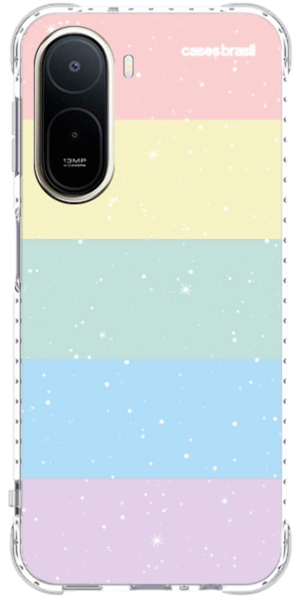 Capinha para Celular Arco-íris Estrelado