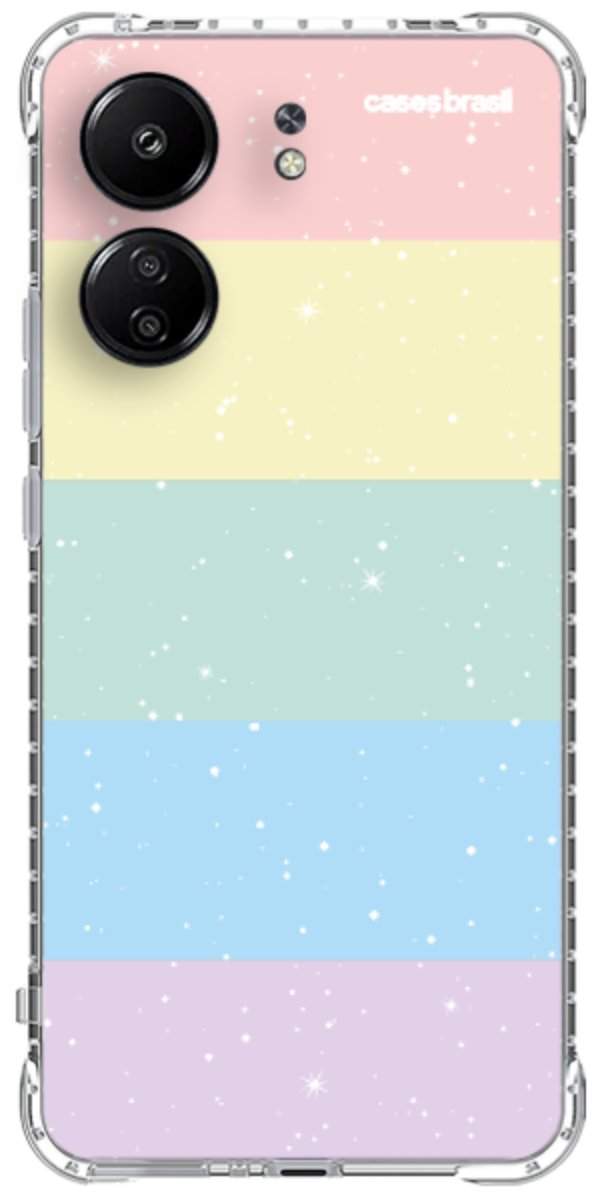 Capinha para Celular Arco-íris Estrelado
