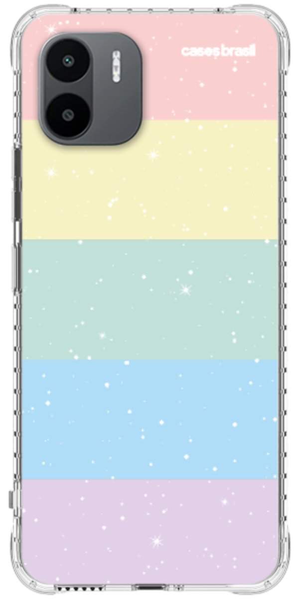 Capinha para Celular Arco-íris Estrelado