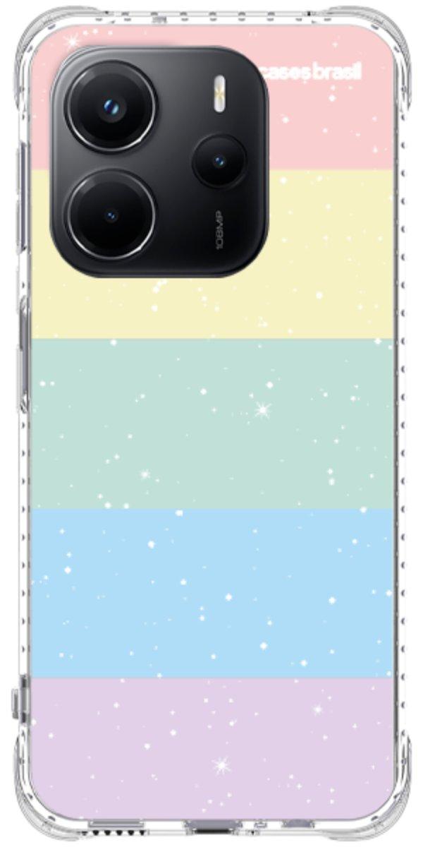 Capinha para Celular Arco-íris Estrelado