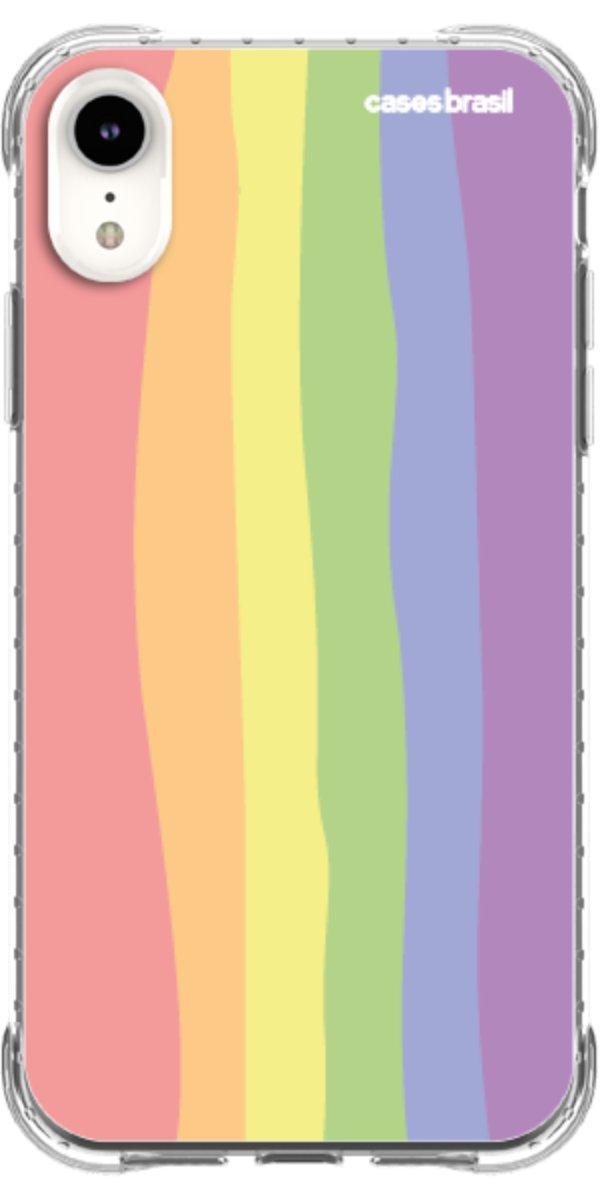 Capinha para Celular Arco-íris Vertical Ondulado