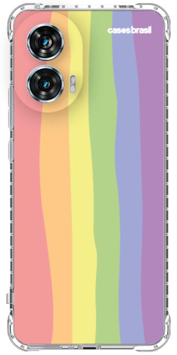 Capinha para Celular Arco-íris Vertical Ondulado