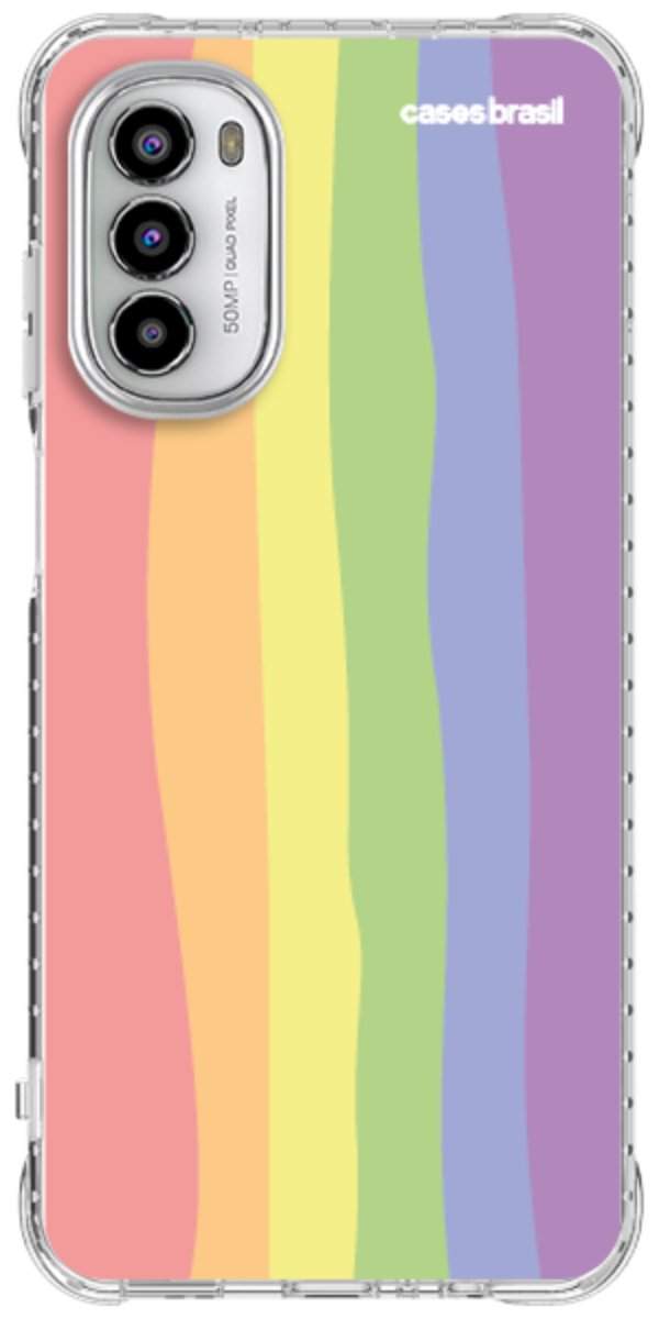 Capinha para Celular Arco-íris Vertical Ondulado