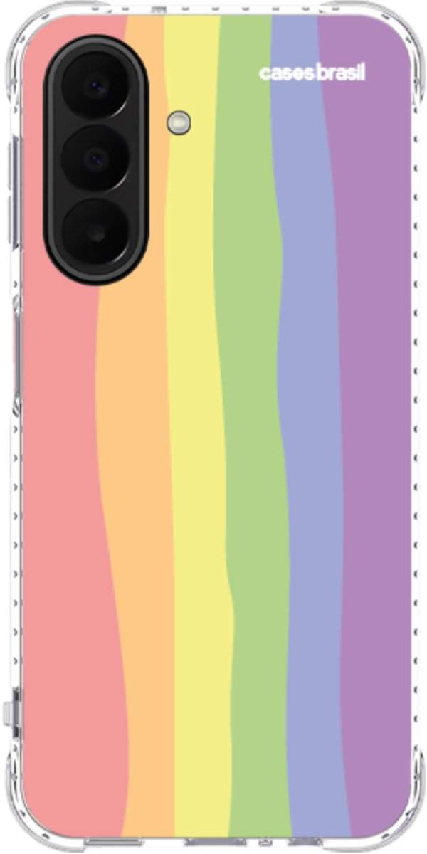 Capinha para Celular Arco-íris Vertical Ondulado