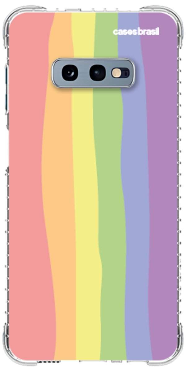 Capinha para Celular Arco-íris Vertical Ondulado
