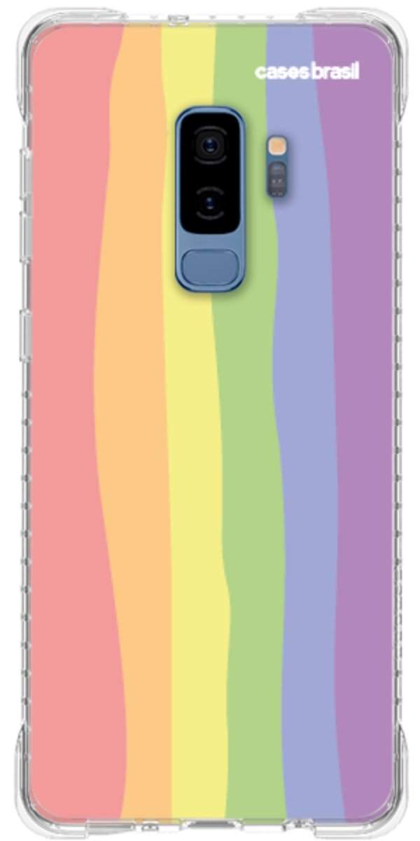 Capinha para Celular Arco-íris Vertical Ondulado