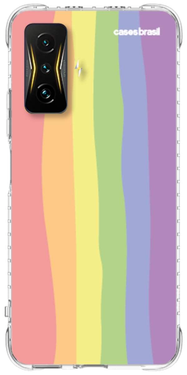 Capinha para Celular Arco-íris Vertical Ondulado