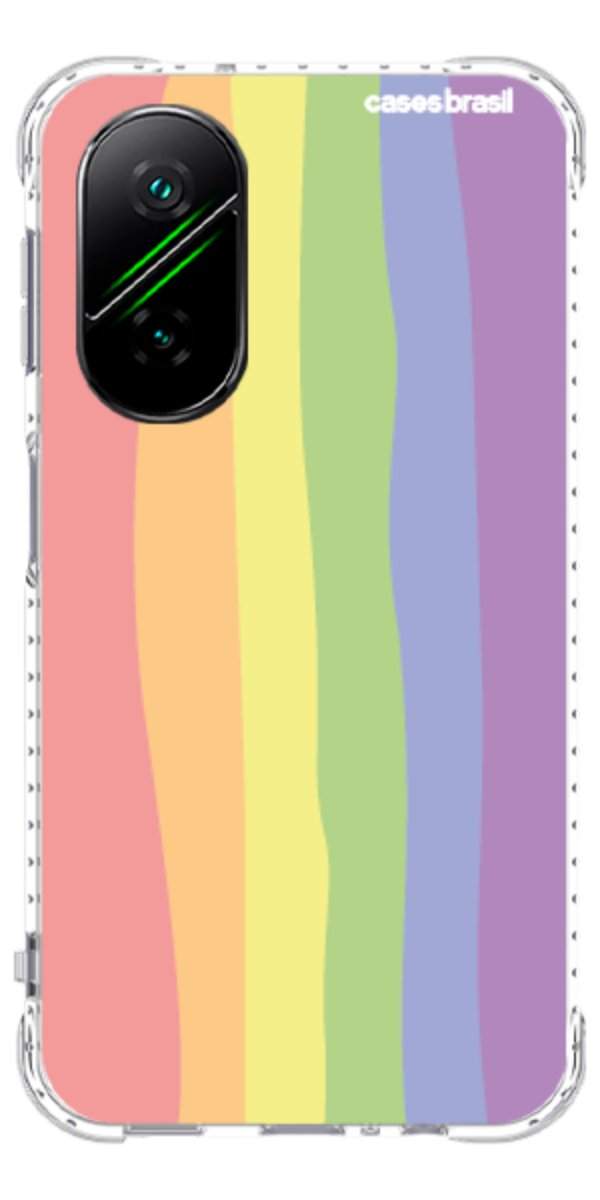 Capinha para Celular Arco-íris Vertical Ondulado