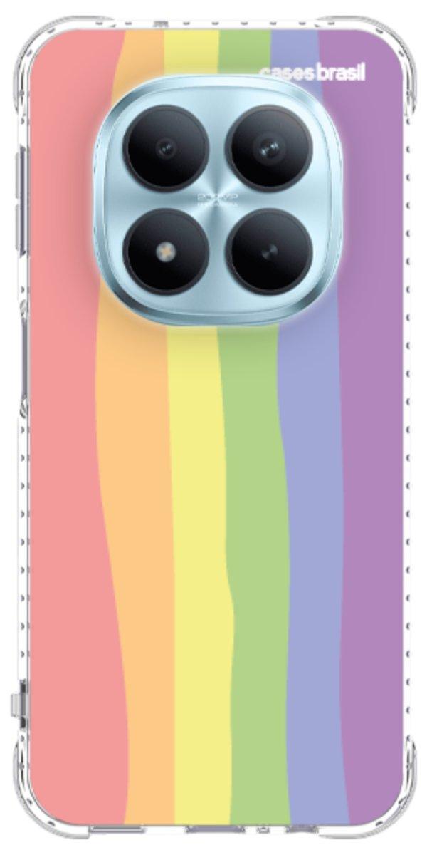 Capinha para Celular Arco-íris Vertical Ondulado
