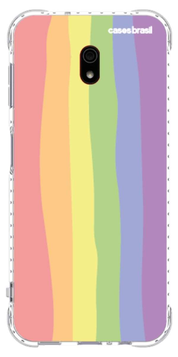 Capinha para Celular Arco-íris Vertical Ondulado