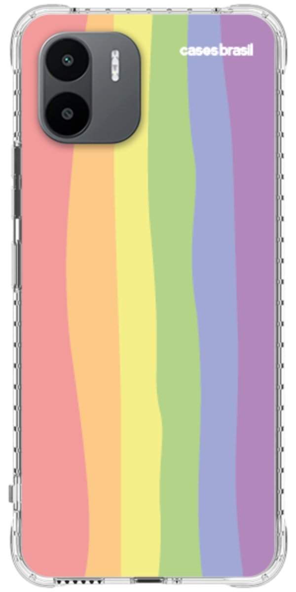 Capinha para Celular Arco-íris Vertical Ondulado