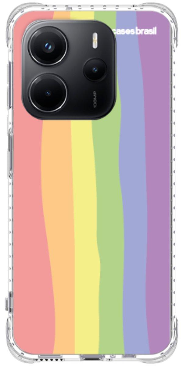 Capinha para Celular Arco-íris Vertical Ondulado