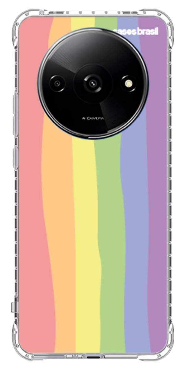 Capinha para Celular Arco-íris Vertical Ondulado