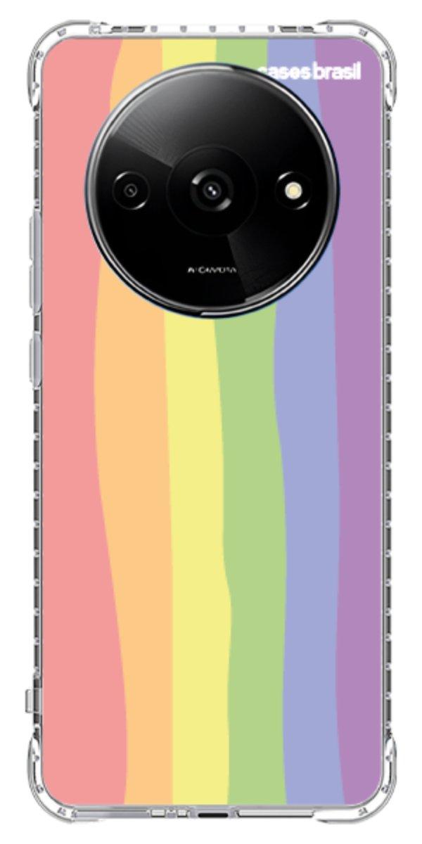 Capinha para Celular Arco-íris Vertical Ondulado