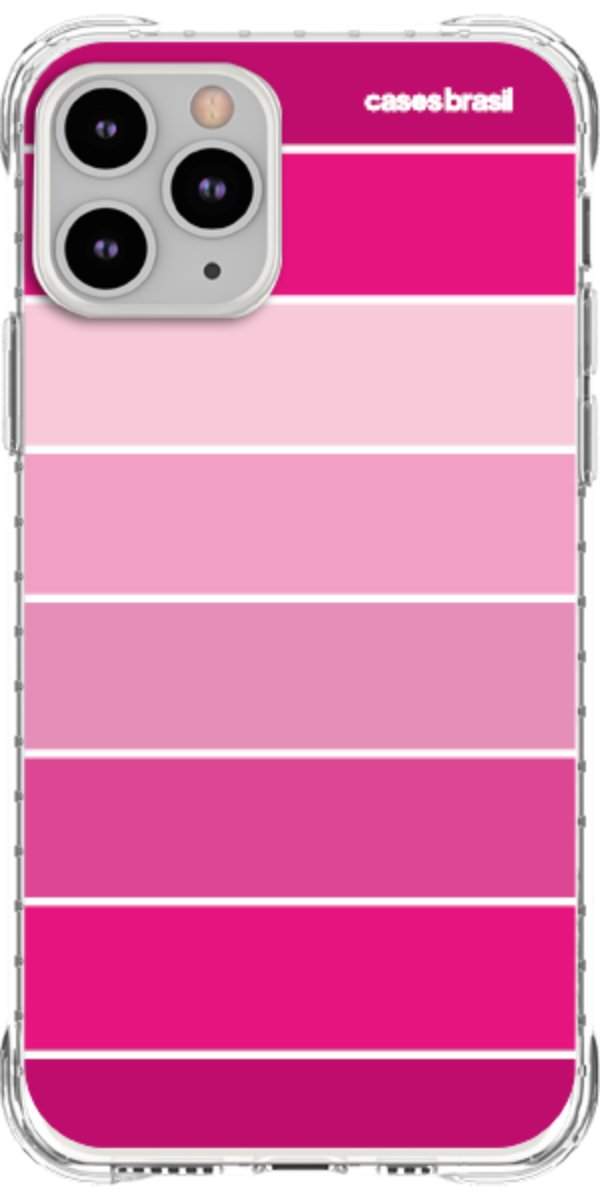 Capinha para Celular Faixas Tons de Rosas