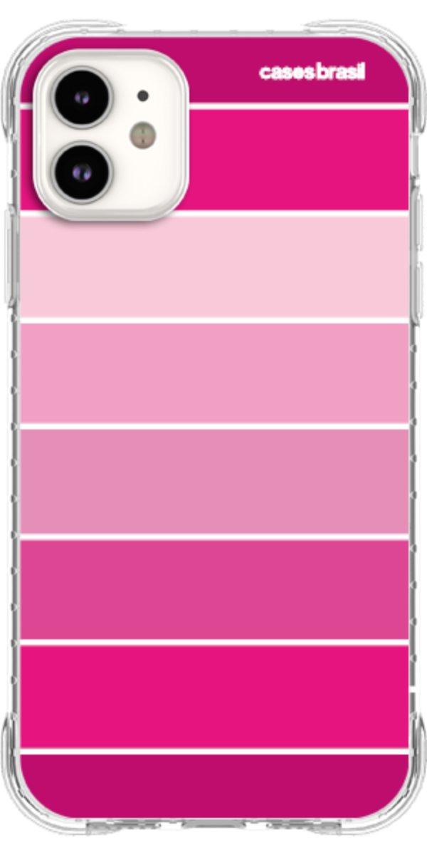 Capinha para Celular Faixas Tons de Rosas