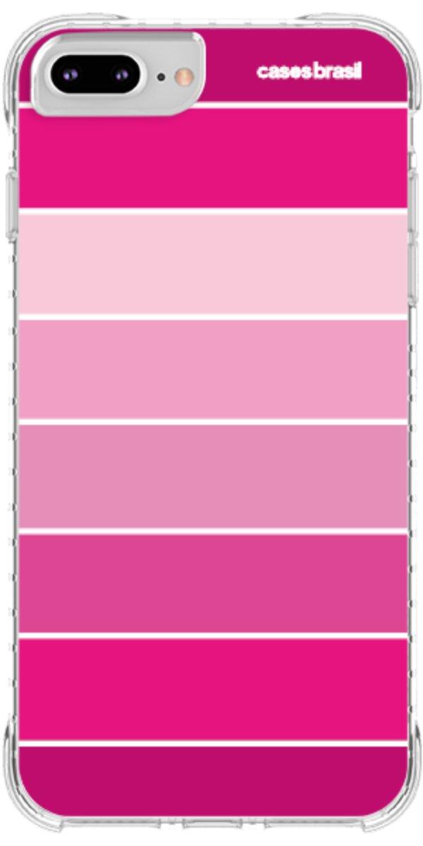 Capinha para Celular Faixas Tons de Rosas